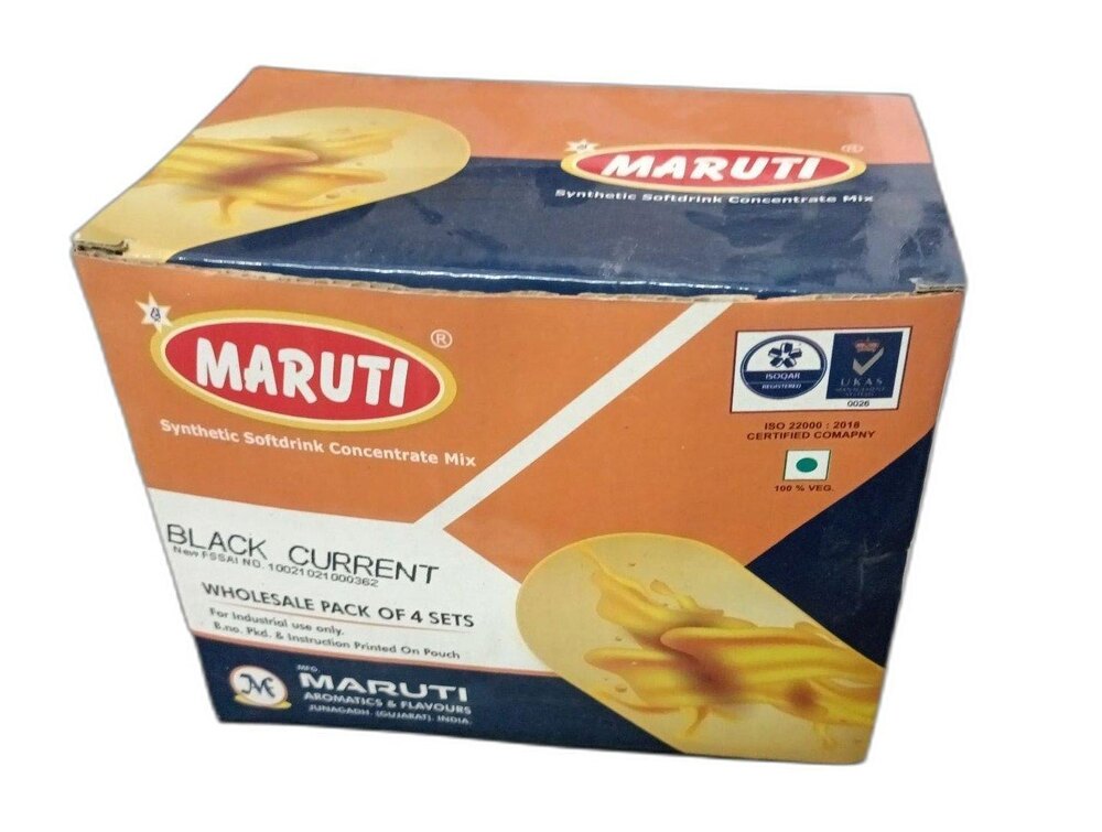 Maruti Black Current Soft Drink Concentrate - Liquid, Deep Purple, 750ml/1L/Bulk | Ready to Use, Hygienically Processed, Long Shelf Life