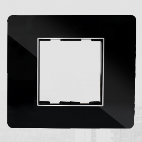 Acrylic Black Glass Plates
