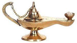 Aladdin Genie Lamp with  Bowl