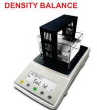Digital Density Balance - Stainless Steel Pan, Transparent Acrylic Chamber, White, 0.001g Accuracy | Automatic Calibration, Vibration Filter, Lcd Display, Touch Keys