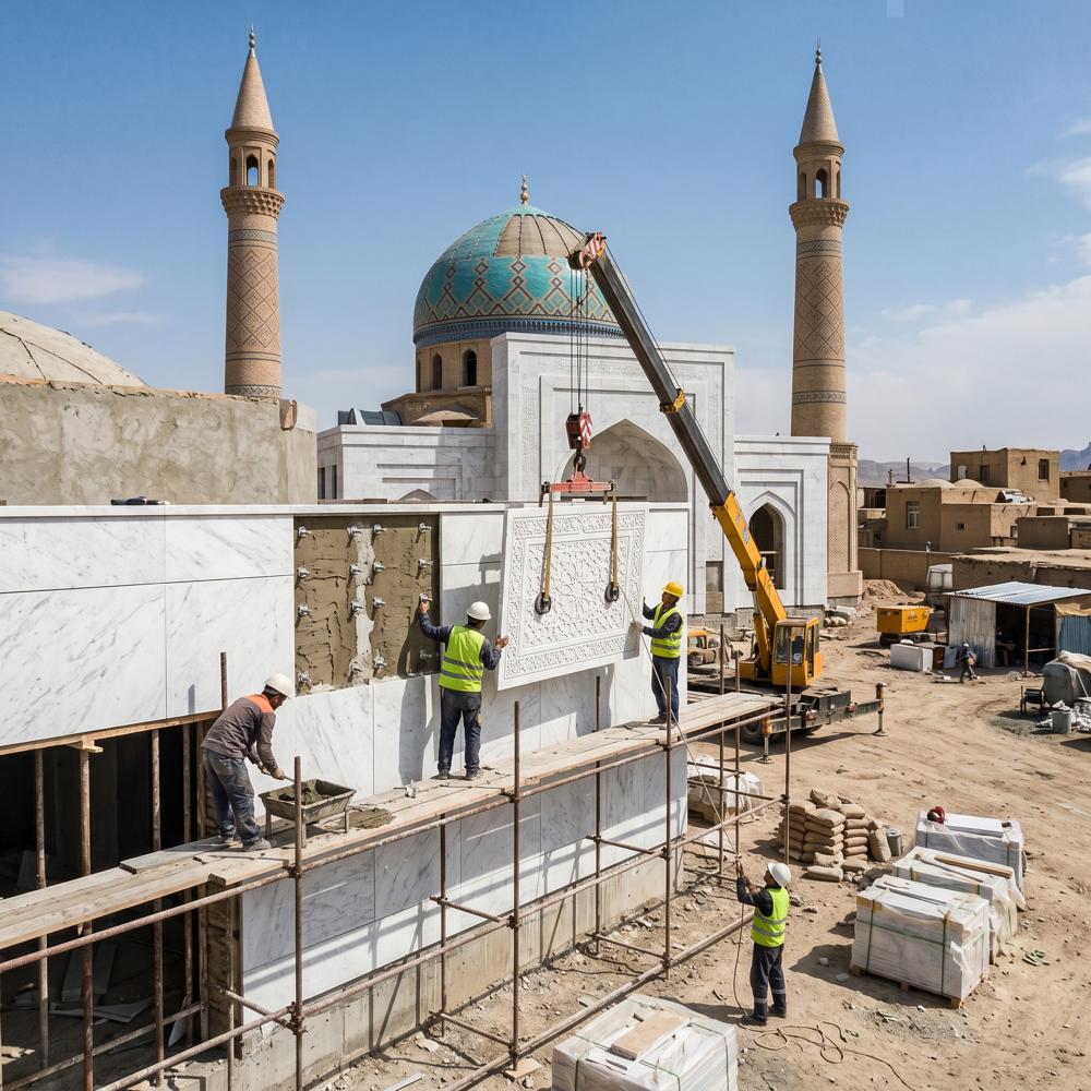 Marble Architecture Mosque Construction 
