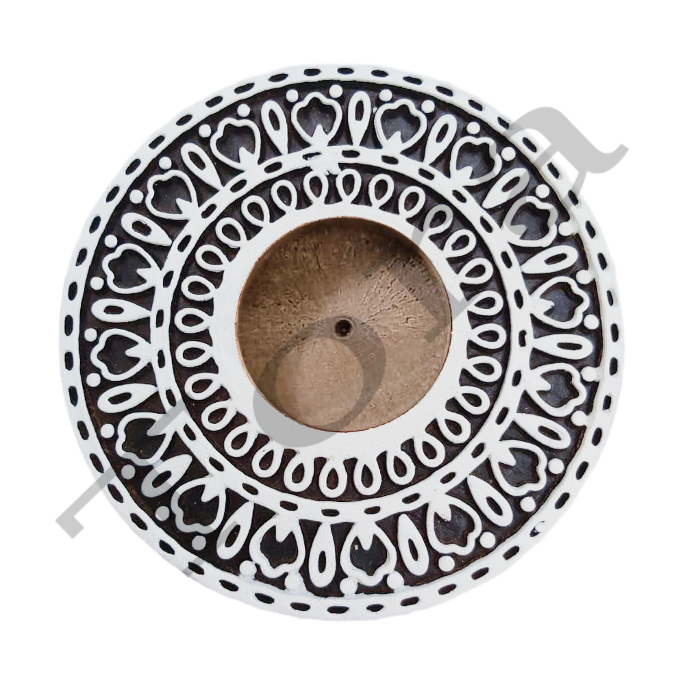 Tora Round Wooden T Light Holder Diwali Home Decor Export Quality Handmade (TCLH6504)