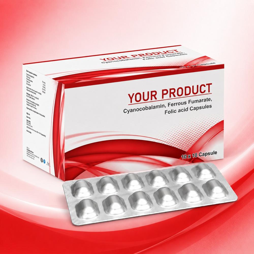 Cyanocobalamin (Vitamin B12), Ferrous Fumarate, Folic Acid, Zinc Sulphate capsule