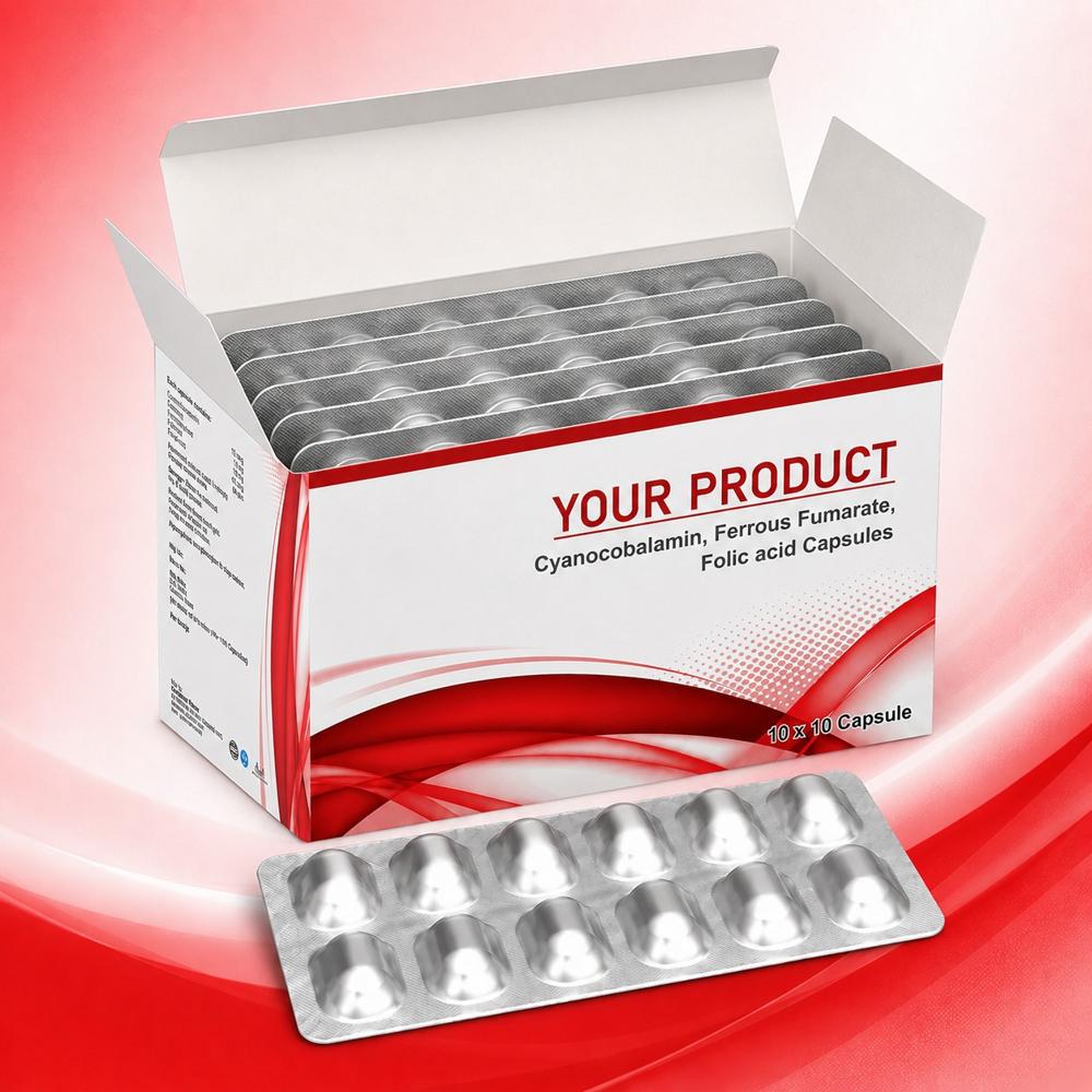 Cyanocobalamin (Vitamin B12), Ferrous Fumarate, Folic Acid, Zinc Sulphate capsule