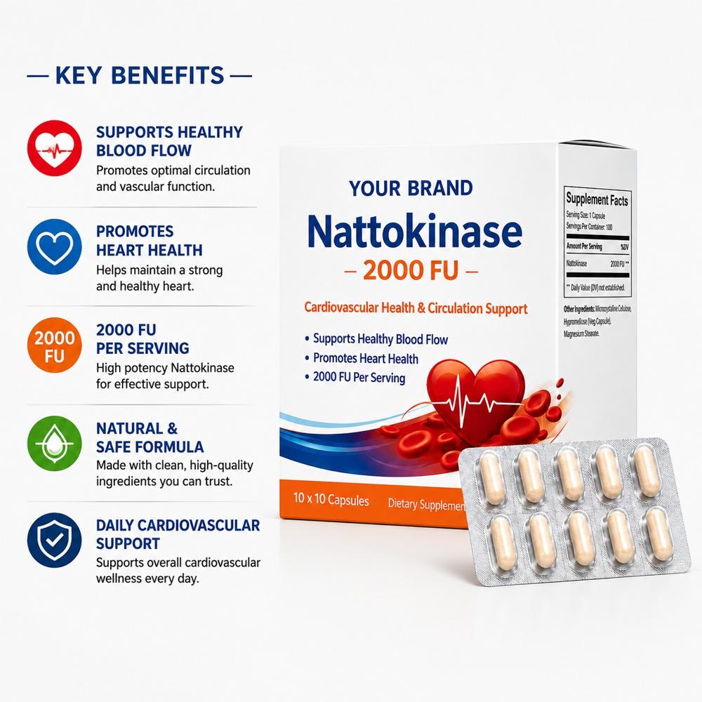 Nattokinase Enzyme Capsules