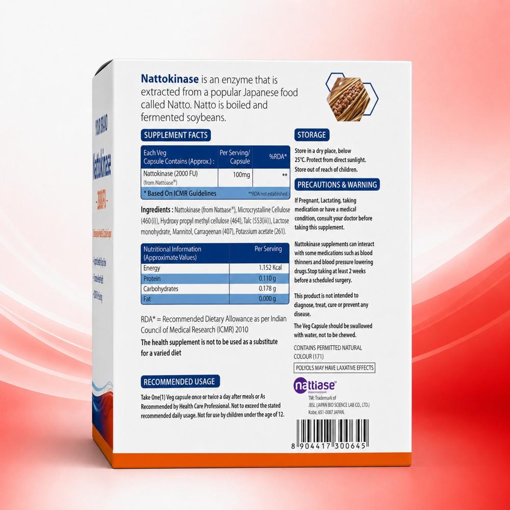 Nattokinase Enzyme Capsules