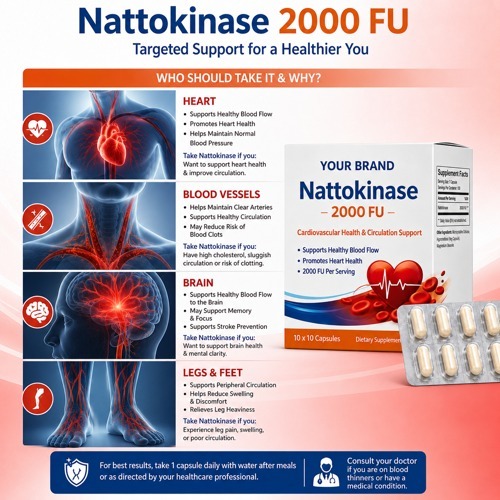 Nattokinase Enzyme Capsules