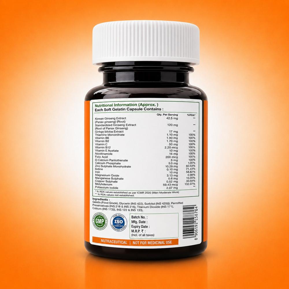 Multivitamin And Mineral Softgel Capsules