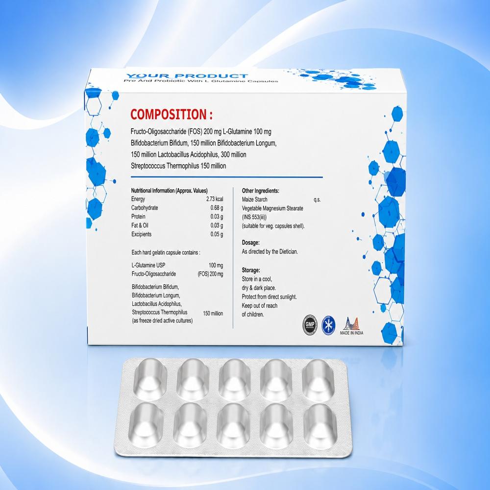 Pre And Probiotic With L Glutamine Capsules