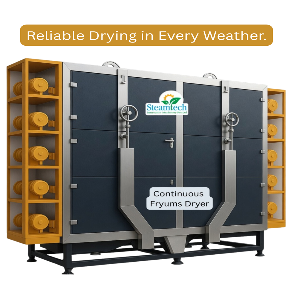 Continuous Fryums Dryer For 3d and 2d fryums