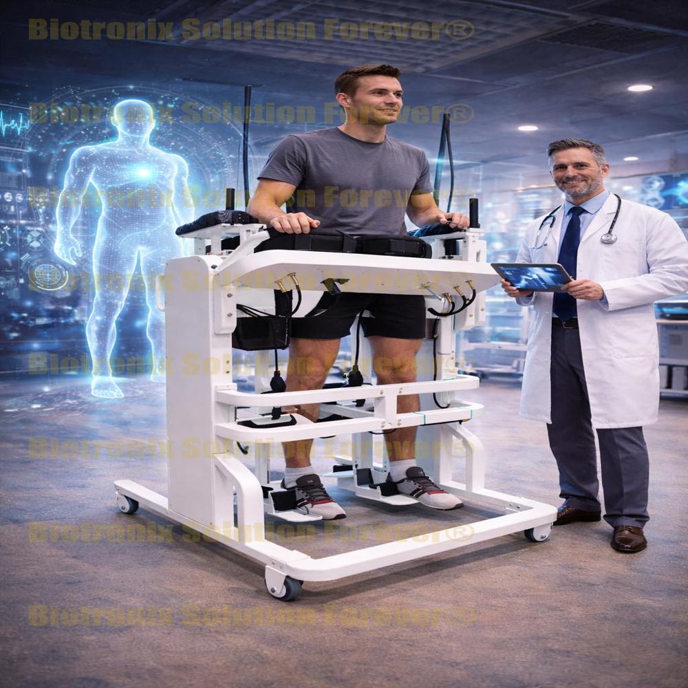 Advanced Gait Rehabilitation Exoskeleton Machine for Physiotherapy Centers