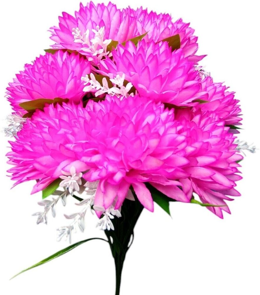 Pink Deheliya Artificial Flower Bunch