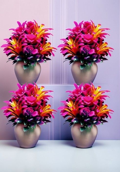 Apple Purple Rose And Pink Bhutta Artificial Flower With Basket