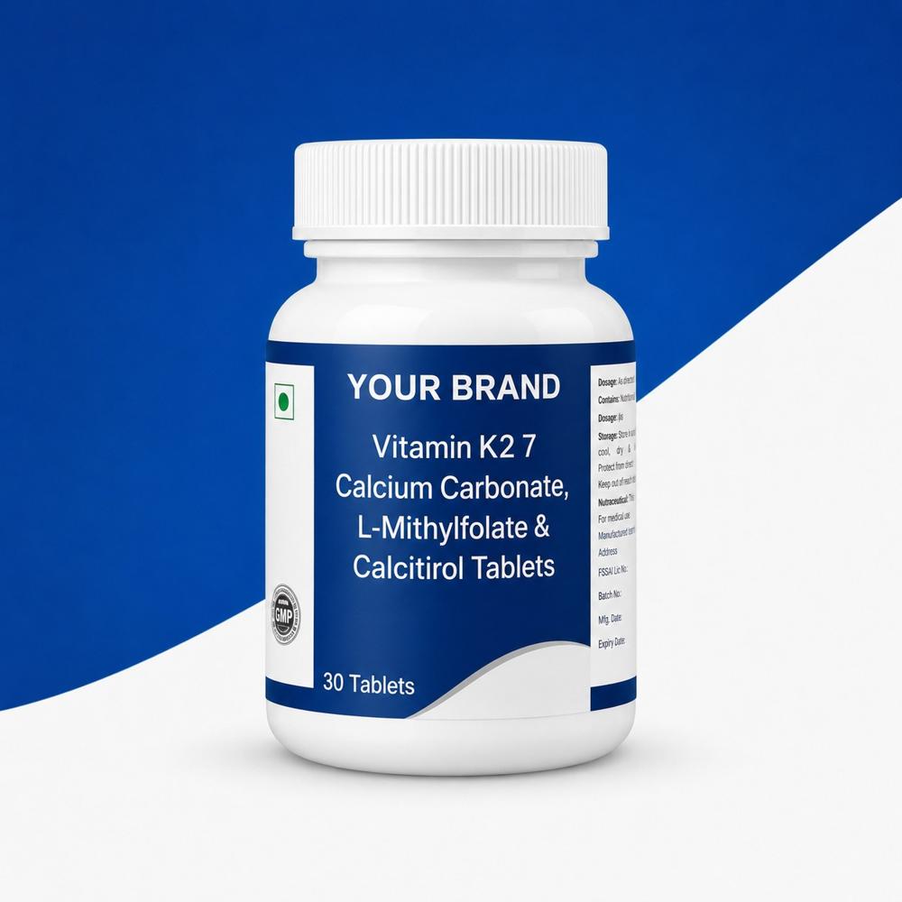 Vitamin K2 7 Calcium Carbonate L-Mithylfolate, Calcitirol Tablets