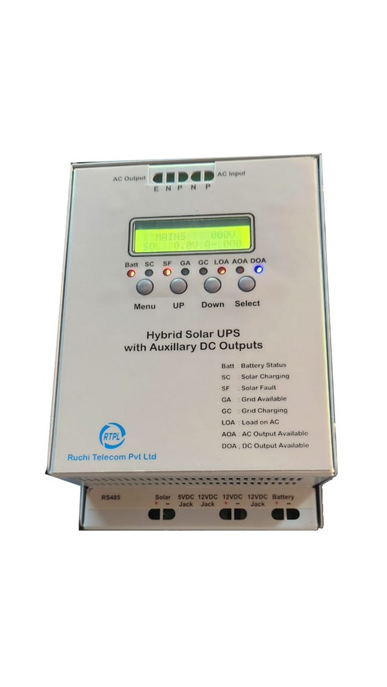 Solar Telecom Power Solution - Hybrid Technology, Up to 2KW Output | WAN Network, Lightweight 5kg, Charge Controllers, Telecom & Industrial Use