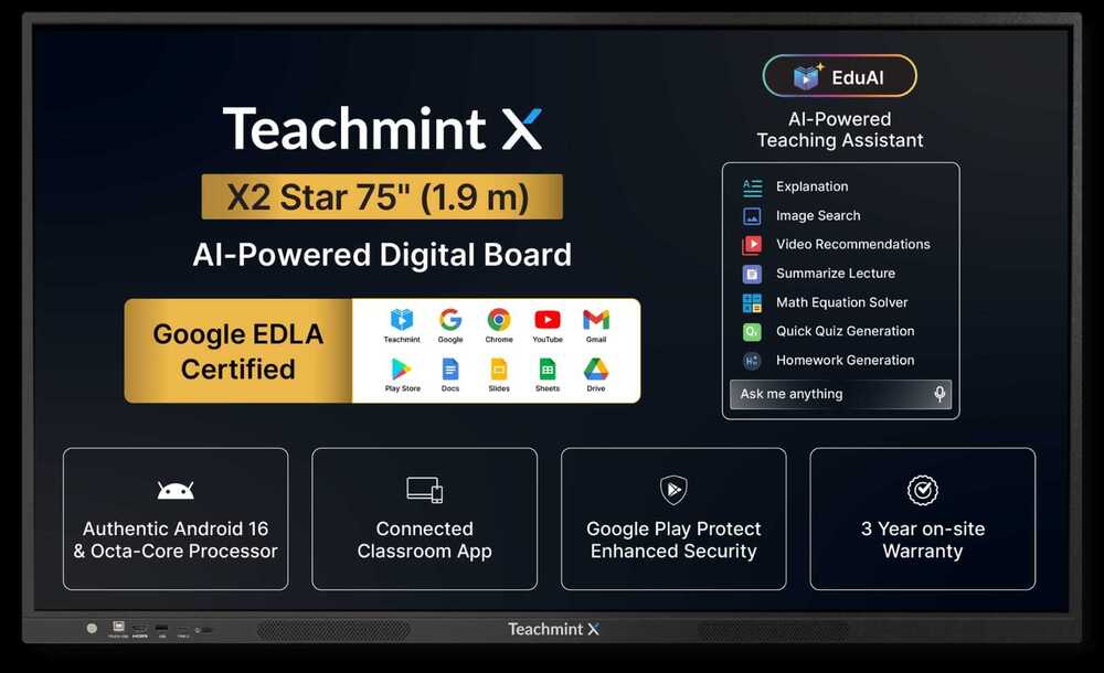 Teachmint X2 star 75 inch