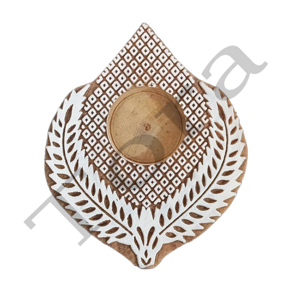 Tora Wooden Tealight Holder Export Quality Handmade (TCLH6525)