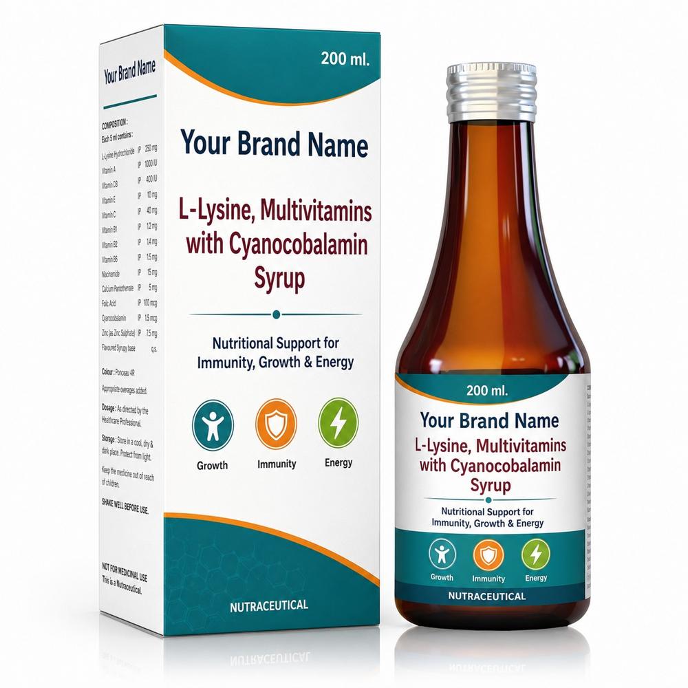 Vitamin B Complex Syrup 200 Ml - Brand Name: Oem Private Label