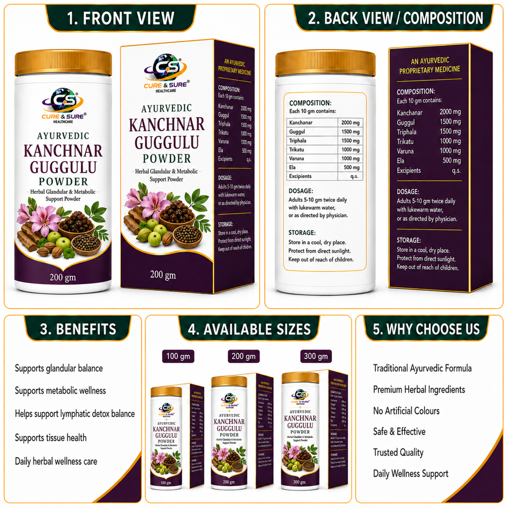 Ayurvedic Kanchnar Guggulu Powder Third Party Manufacturing