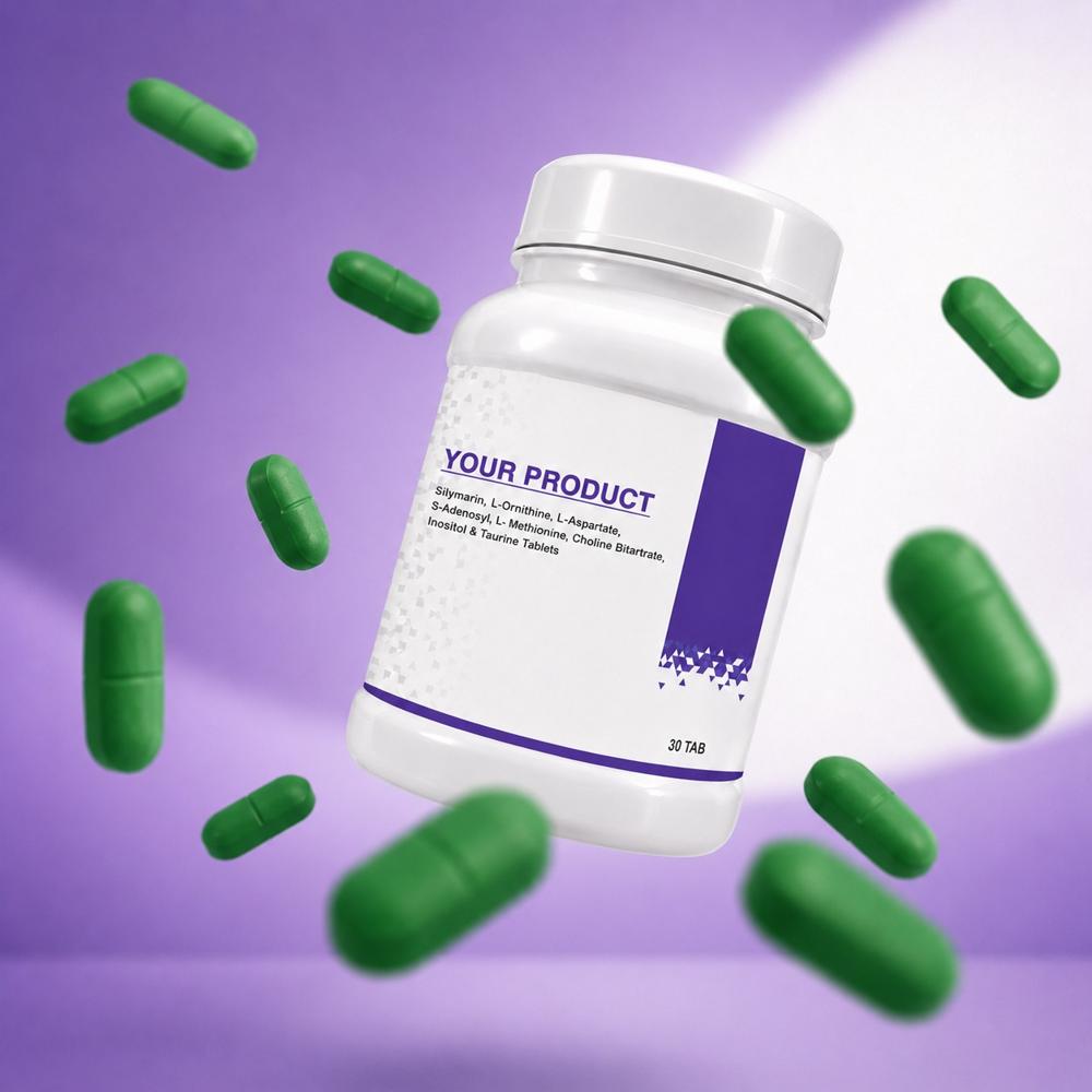 Silymarin, L-Ornithine, L-Aspartate, N-Acetyl L-Cysteine, L-Methionine, Choline Bitartrate & Inositol Tablets