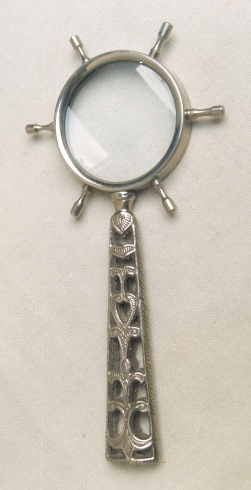 Nickel Hand Magnifying Glass