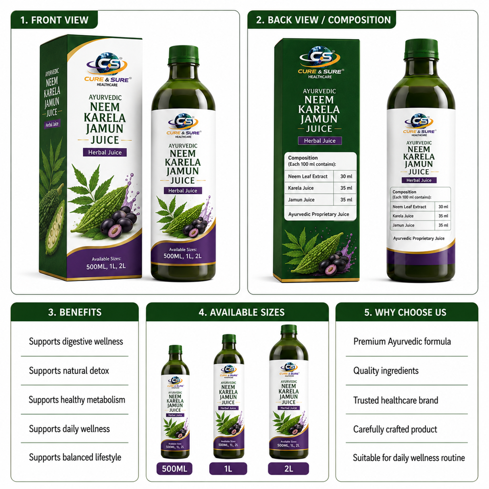 Ayurvedic Neem Karela Jamun Juice Third Party Manufacturing