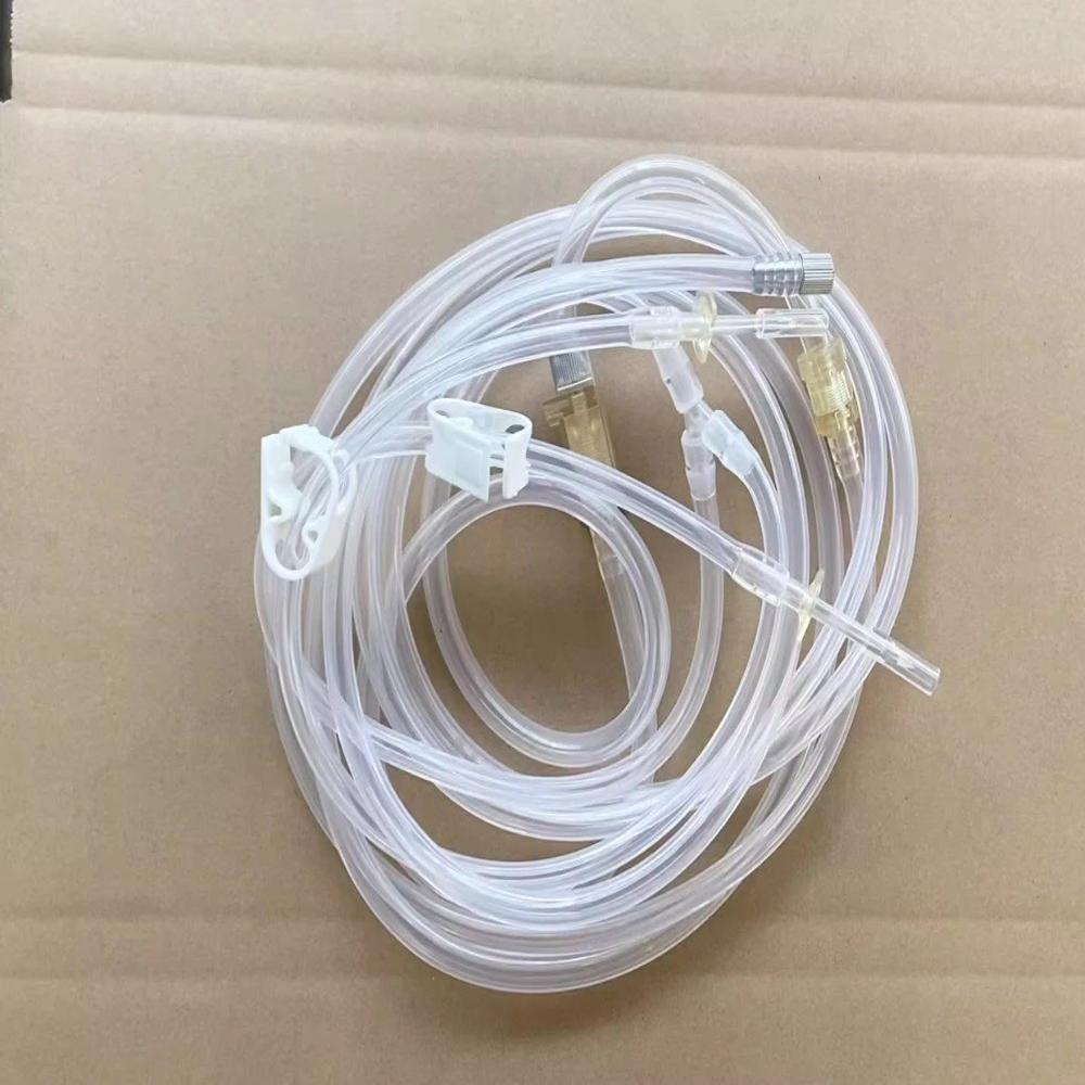hysteroscopy suction irrigation tubing set with connector hysteroscopic inflow tube set