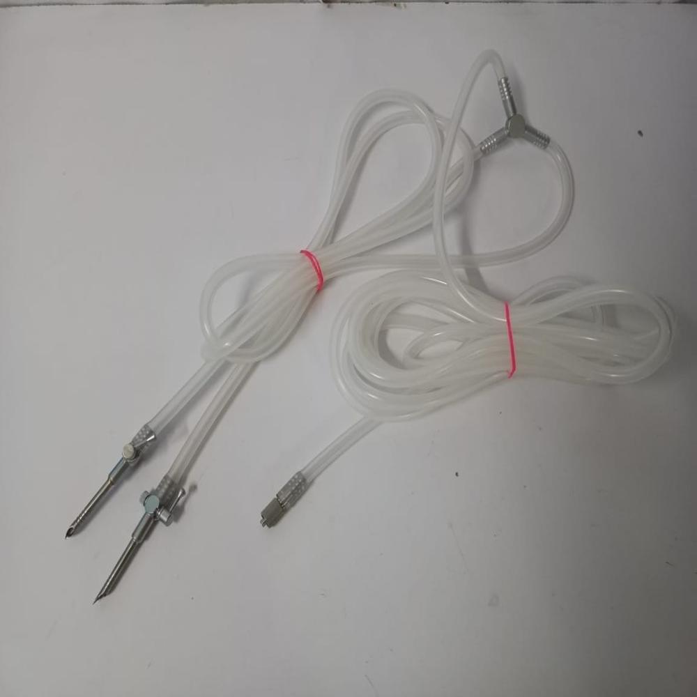 hysteroscopy suction irrigation tubing set with connector hysteroscopic inflow tube set