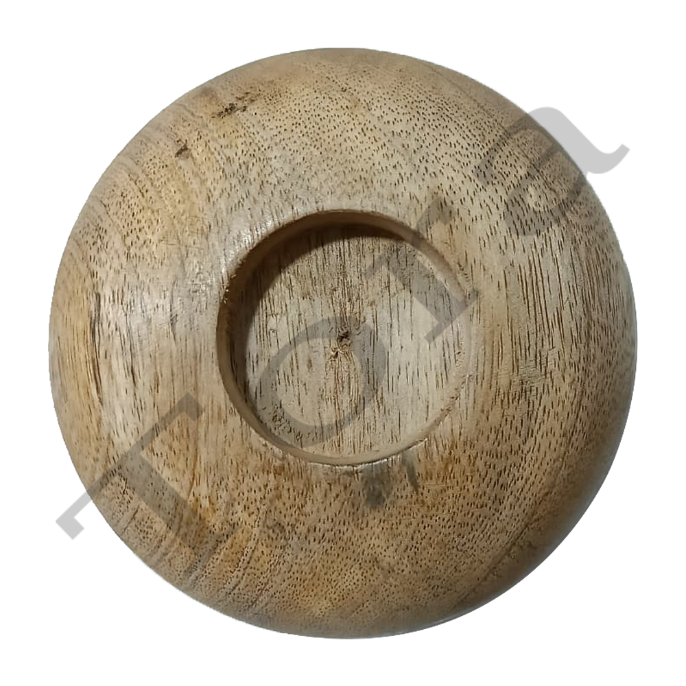 Tora Round Wooden t Light Holder Export Quality Handmade (TCLH6554)