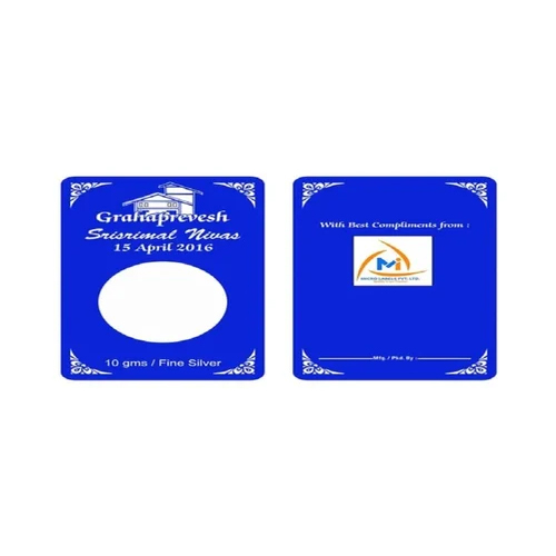 Silver Coin Card For Gift