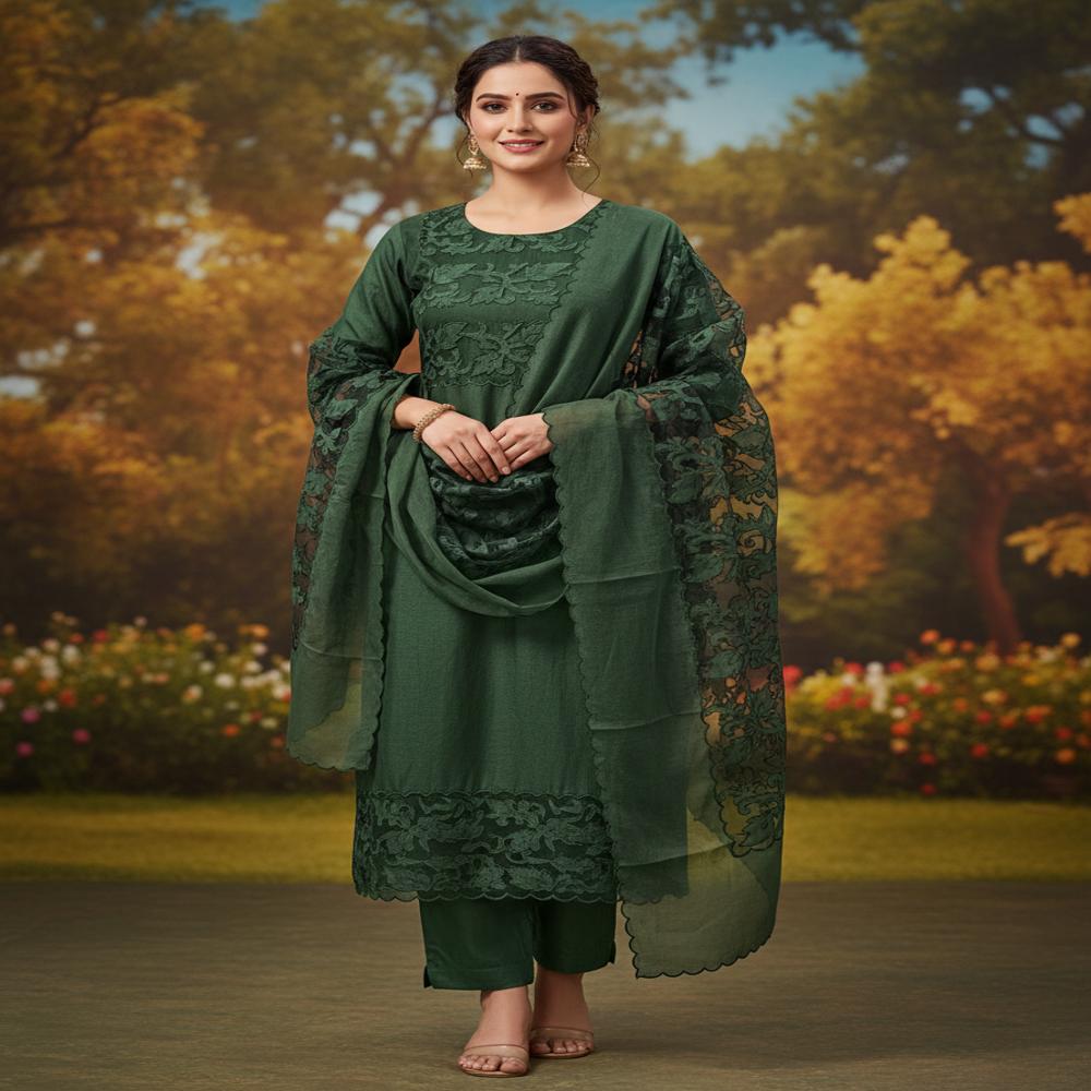 Malchanderi Cut-work unsticthed ladies suits