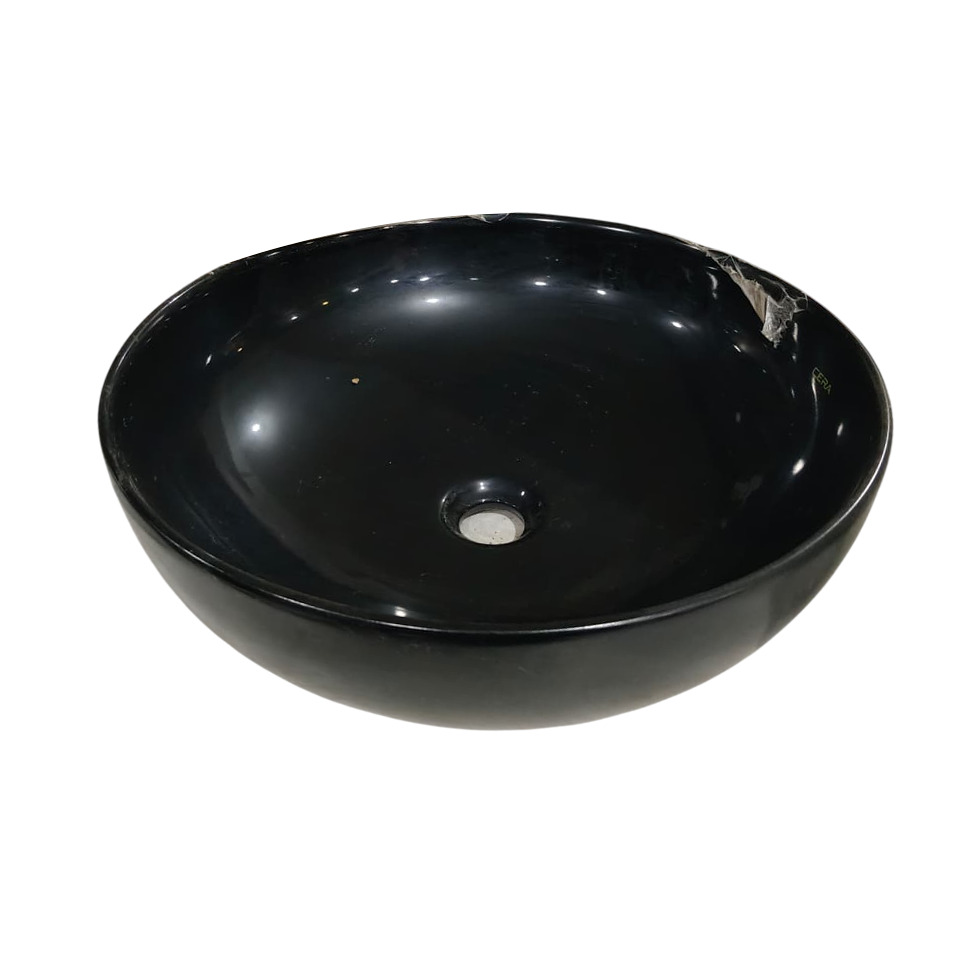 Surface Mount Black Ceramic Sink