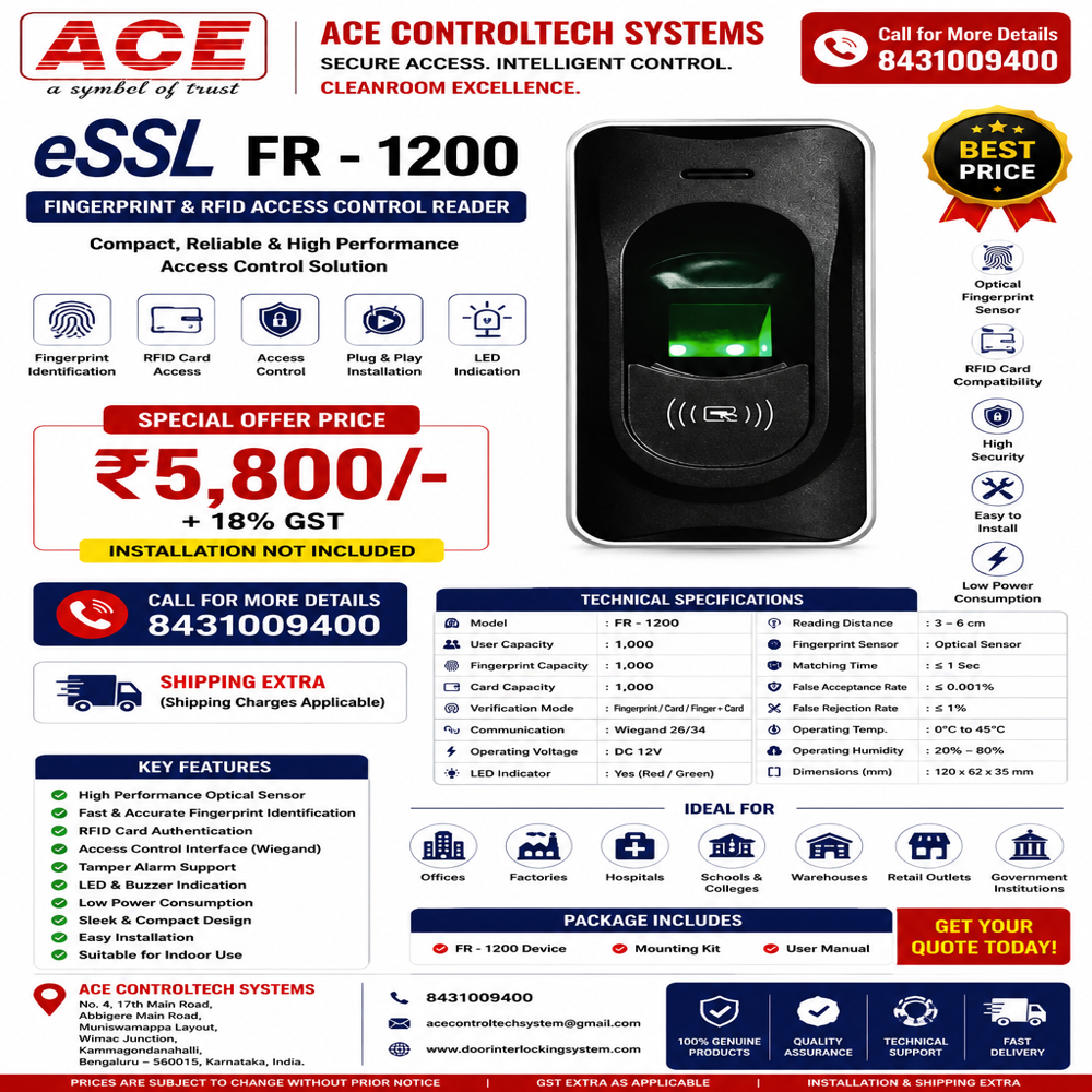 Fingerprint Exit Reader-FR1200