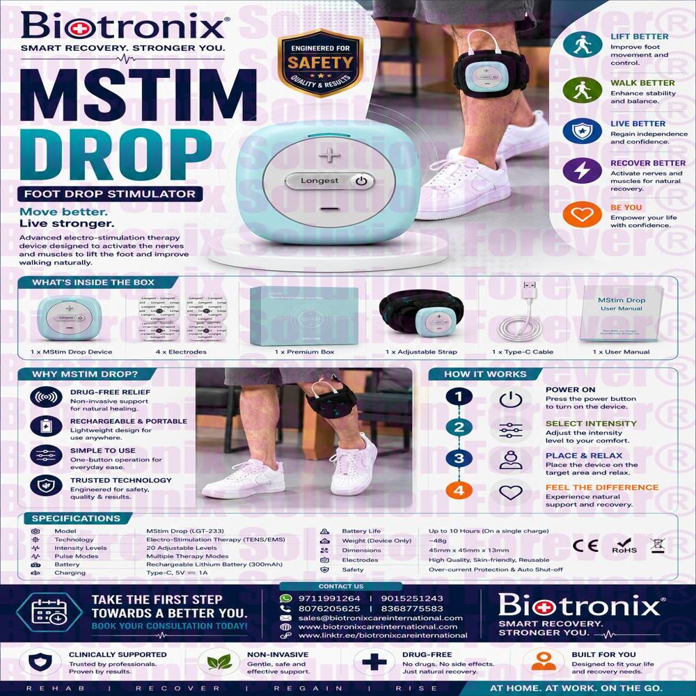 Foot Drop Therapy Machine for Neurological Rehabilitation