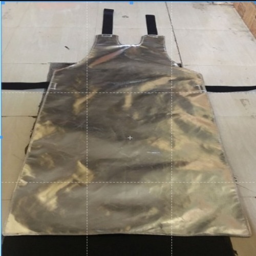 Aluminized Apron - Aluminum Blend, All Sizes, Silver Color | Waterproof, Unisex Design, Perfect For Laboratories And Hazardous Materials Protection