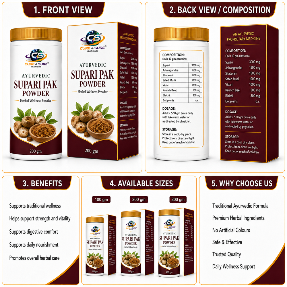 Ayurvedic Supari Pak Powder Third Party Manufacturing