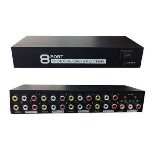 Audio Video Splitter 1 Input And 8 Output Active
