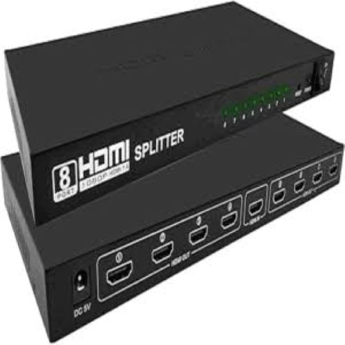 Audio Video Splitter 1 Input And 8 Output Active