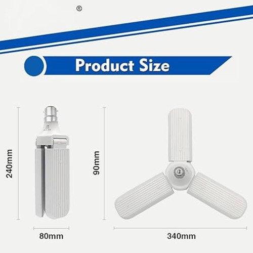 ROCK LIGHT AC FAN BILB RL-88 5+1F