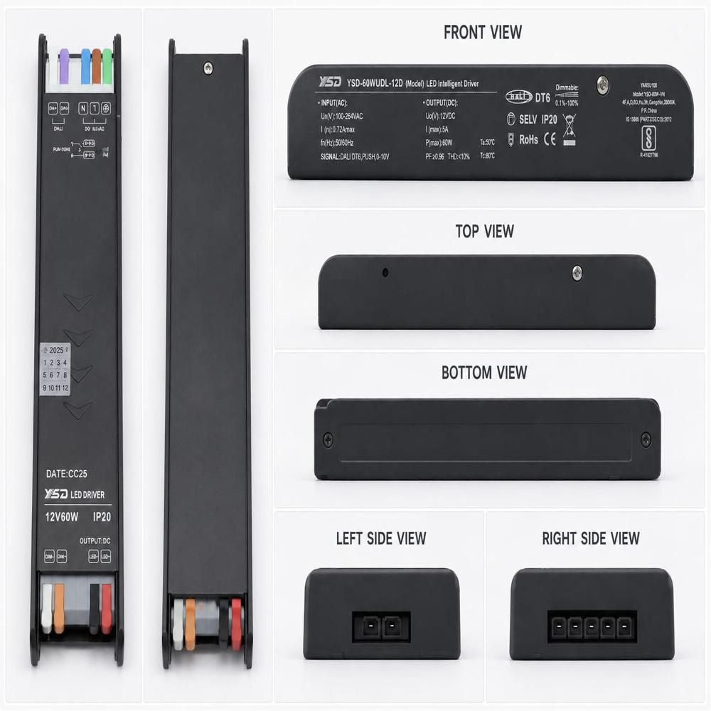 Dali dimmable DT6 YSD DRIVER 12V 60W 