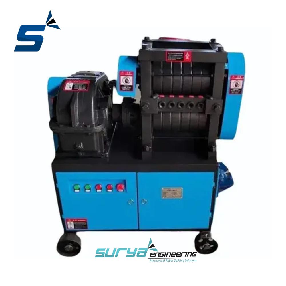 Scrap Bar Straightening Machine - Color: Blue