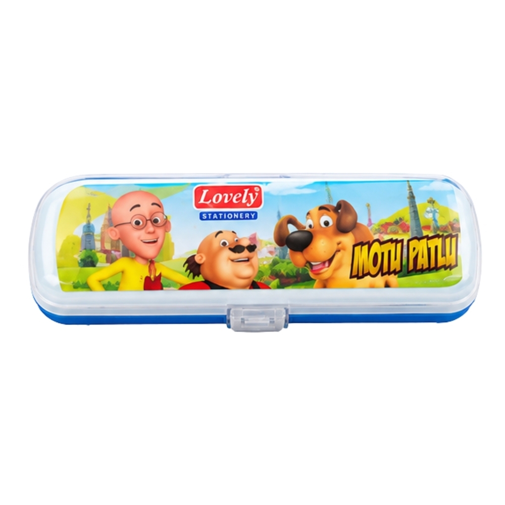 Plastic Pencil Box - Plastic 18x6x2.5cm Multi-Color Snap Lock Closure Water Resistant