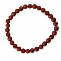 6 Mm Natural Red Jasper Bracelet