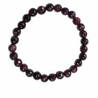 6 Mm Royal Garnet Bracelet - Gender: Unisex