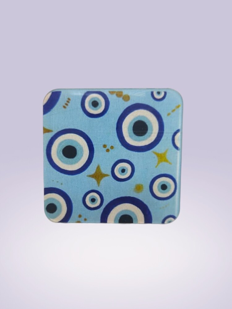 2x2 Inch Square Acrylic Evil Eye