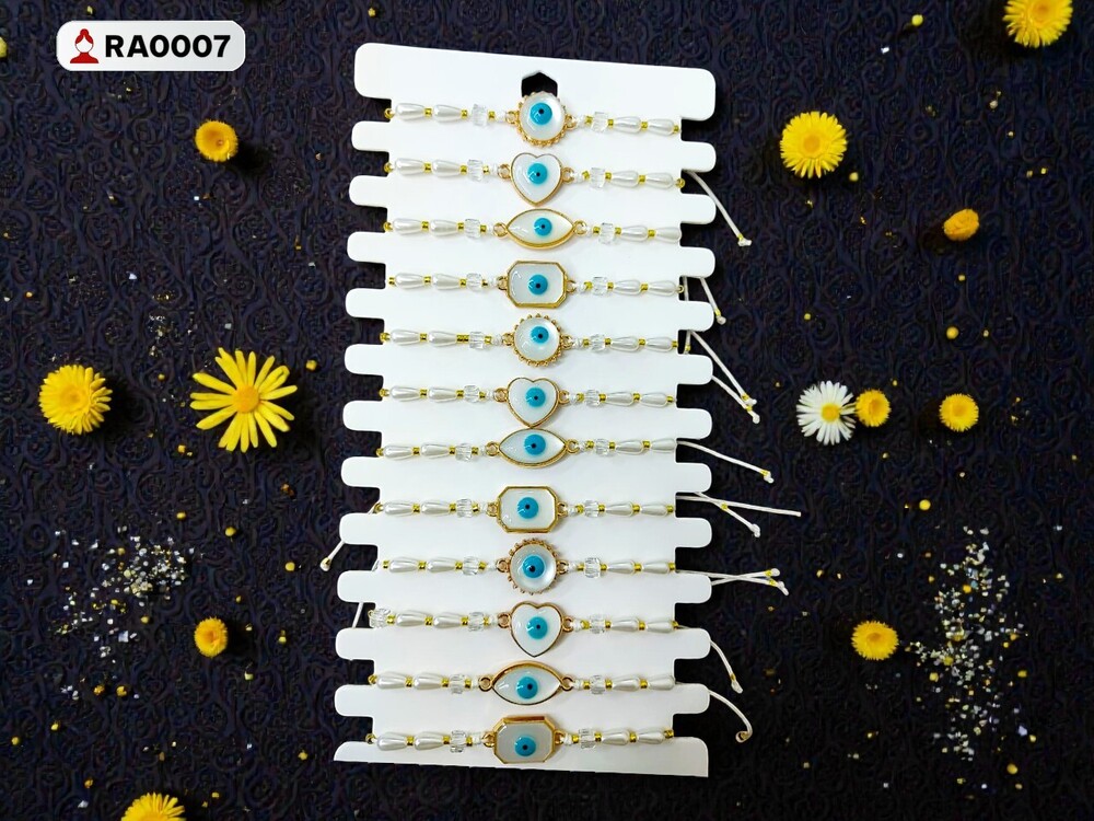 Evil Eye Rakhi Bracelet Pack Of 12
