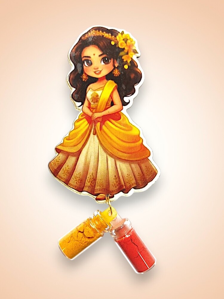 Bride MDF With Haldi Kumkum