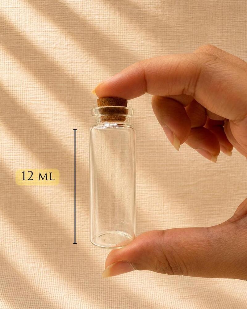12 ML Empty Glass Bottle Pack Of 50