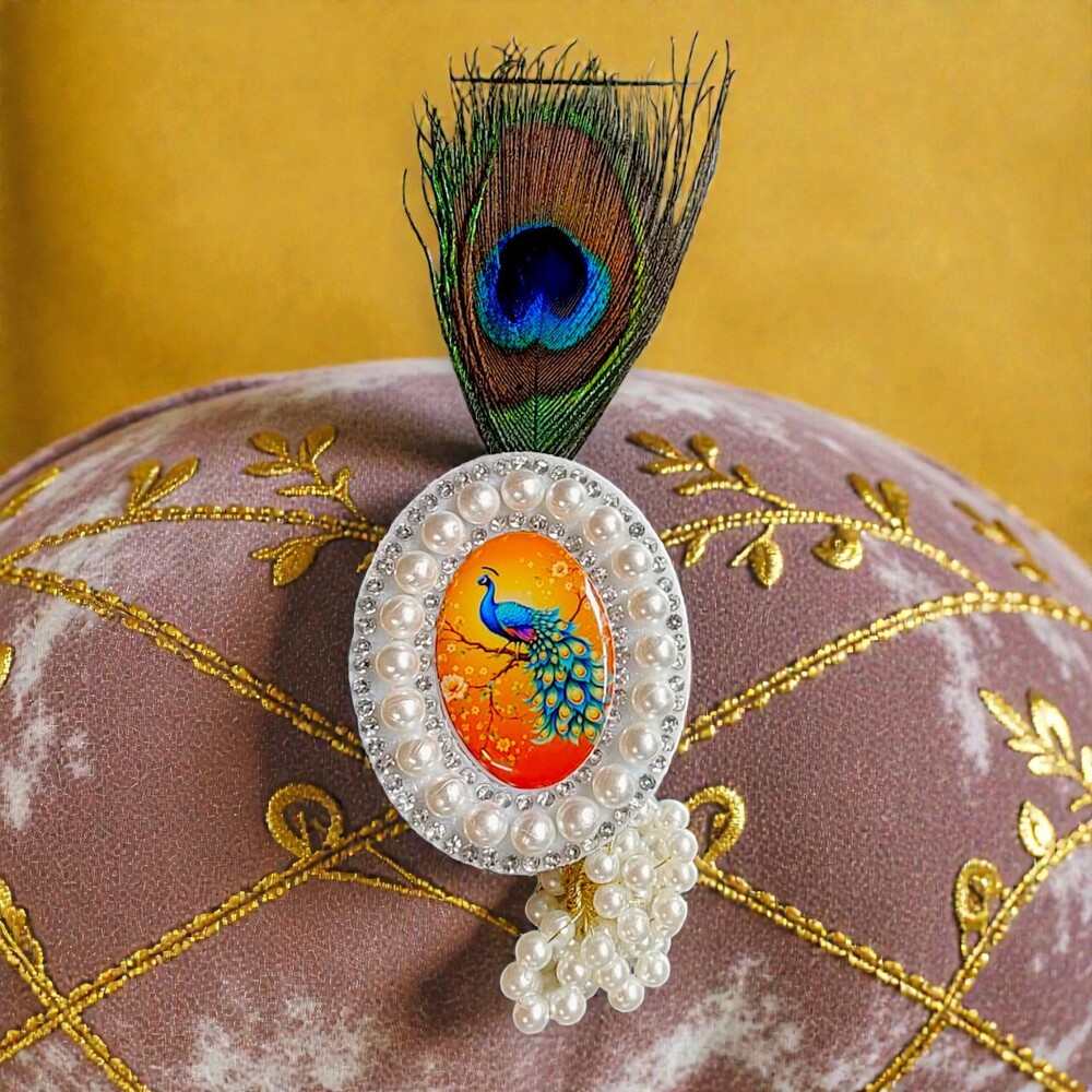 Peacock Mor Pank Brooch