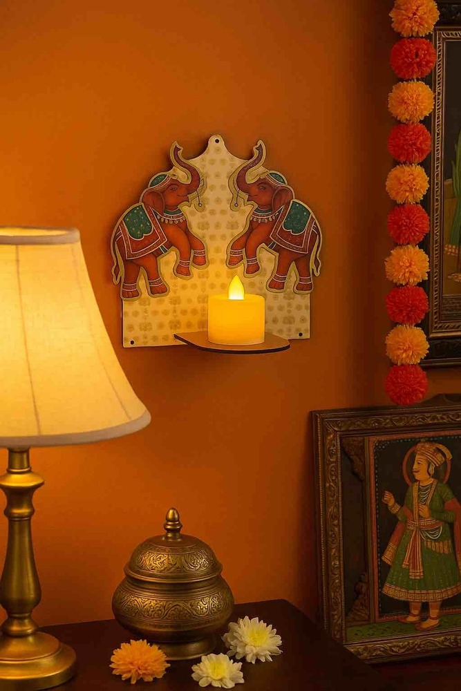 Rangoli And T-Lights